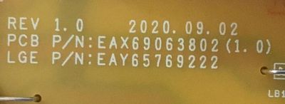 KIT DE TARJETAS PARA TV LG NUM DE PARTE 75UN8570AUD / MAIN EBT66575701 / EAX69109605 (1.0) / RU15V3A1L3 / 1FEBT000-01YA  / FUENTE EAY65769222 / EAX69063802 (1.0) LGP75T-20U1 / PANEL NC750DQH-ABHR1 / MODELO 75UN8570AUD.BUSFLKR / 75UN8570AUD - Imagen 2